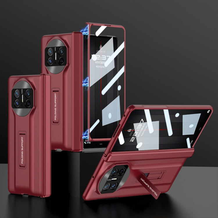 For Huawei Mate X3 GKK Integrated Magnetic Folding Hinge Supercar Phone Case(Red) - free shipping - PMC TechLife - Order now!