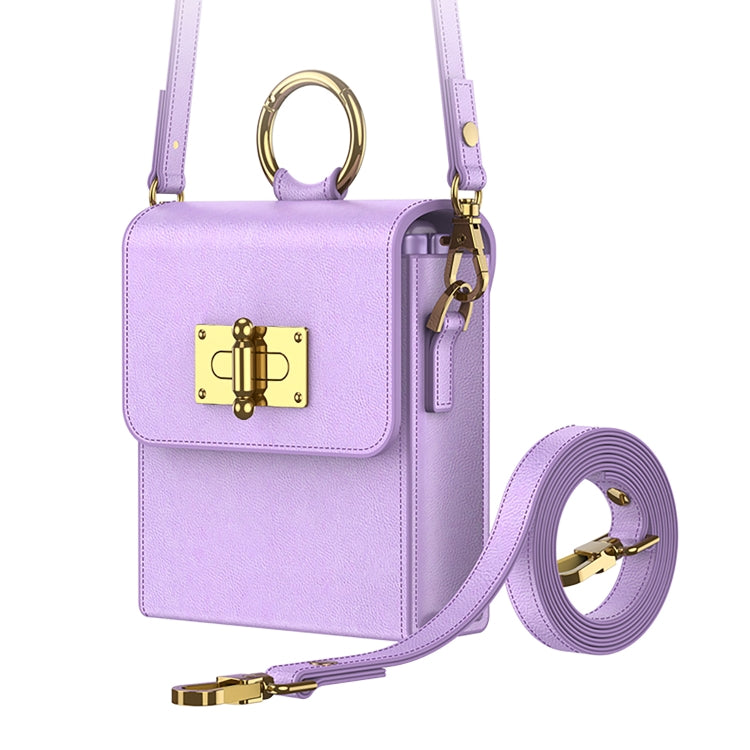 GKK Mini Backpack Plain Phone Bag + Phone Case with Ring For Samsung Galaxy Z Flip4 5G(Black) - Galaxy Z Flip4 5G Cases by GKK | Online Shopping South Africa | PMC TechLife | Buy Now Pay Later Mobicred