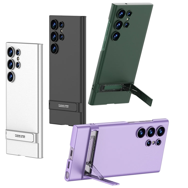 For Samsung Galaxy S23 Ultra 5G GKK Triumph Ultra Thin Full Coverage Phone Case with Stand(Green) - Galaxy S23 Ultra 5G Cases by GKK | Online Shopping South Africa | PMC TechLife