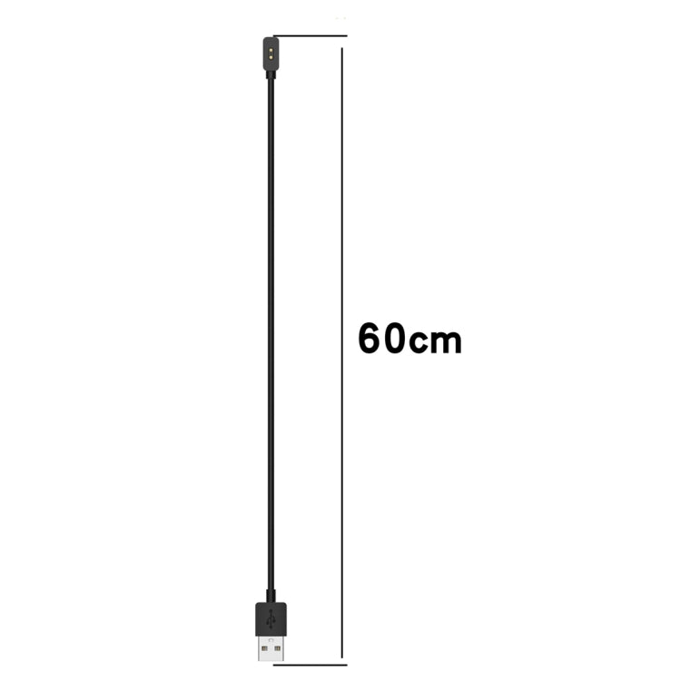 For Xiaomi Mi Band 8 Watch Magnetic Suction Charger USB Charging Cable, Length:60cm(Black) - Smart Wear by PMC TechLife | Online Shopping South Africa | PMC TechLife