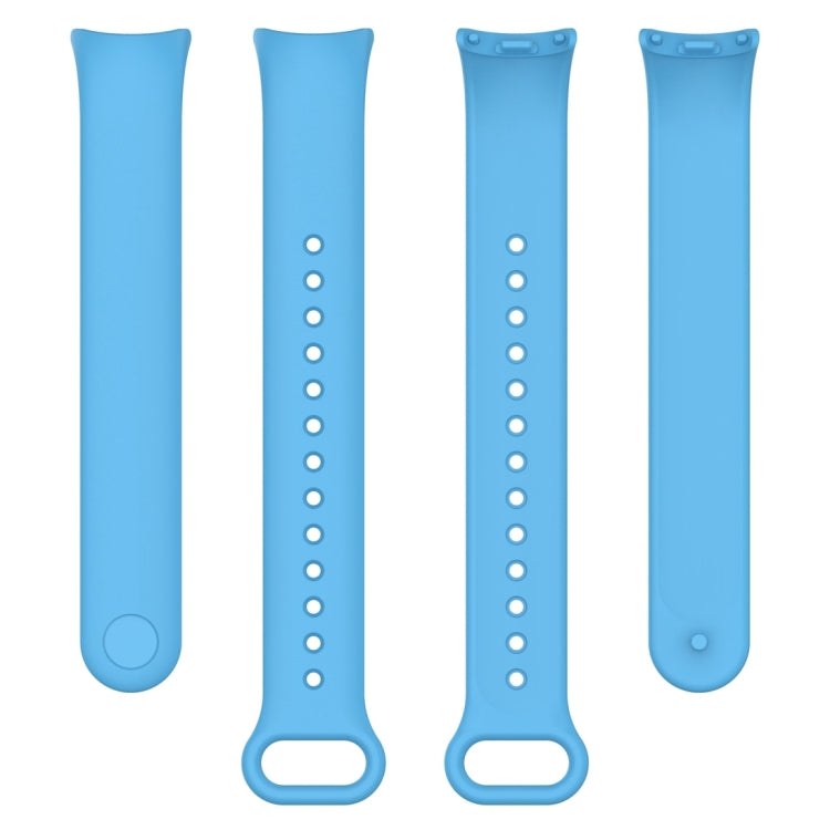 For Xiaomi Mi Band 8 Solid Color Silicone Plug Replacement Watch Band(Sky Blue) - Smart Wear by PMC TechLife | Online Shopping South Africa | PMC TechLife
