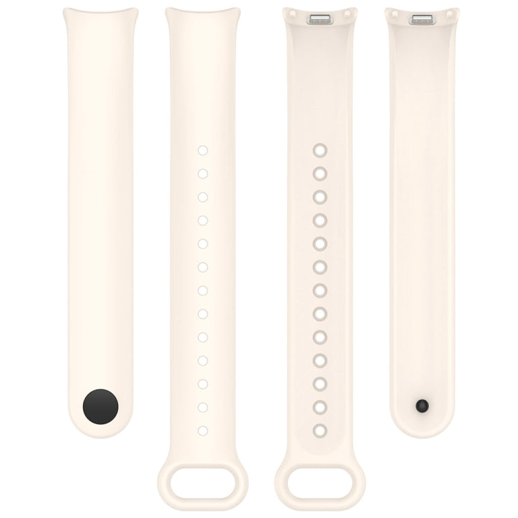For Xiaomi Mi Band 8 Solid Color Stainless Steel Plug Replacement Watch Band (Starlight) - Watch Bands by PMC TechLife | Online Shopping South Africa | PMC TechLife