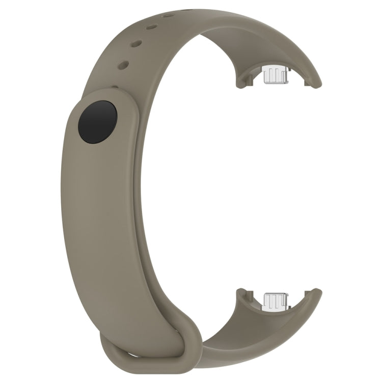 For Xiaomi Mi Band 8 Solid Color Stainless Steel Plug Replacement Watch Band (Space Grey) - Watch Bands by PMC TechLife | Online Shopping South Africa | PMC TechLife