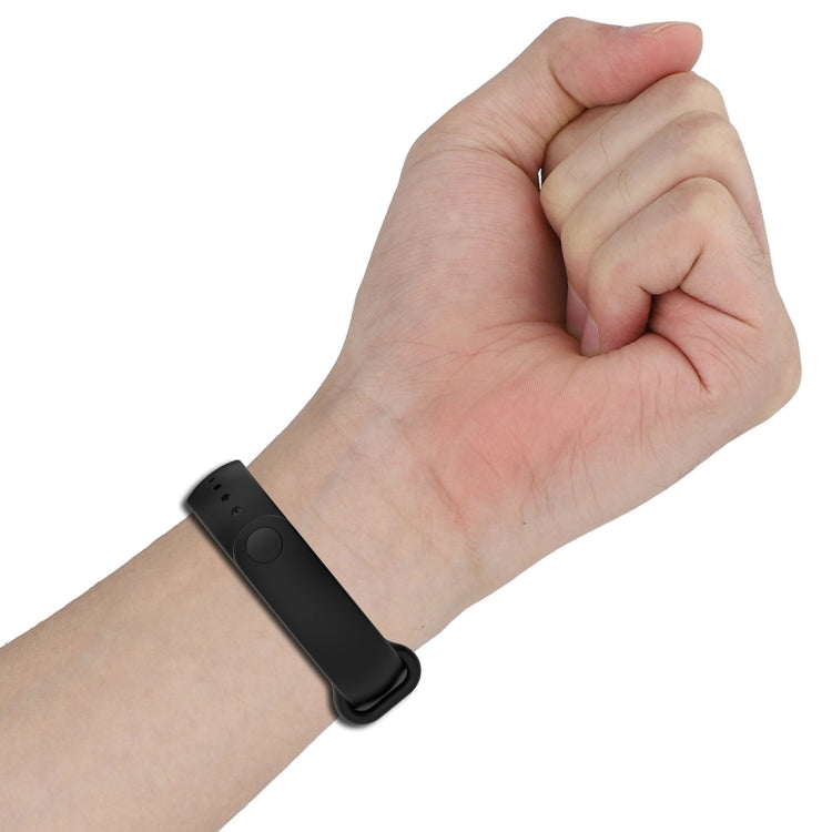For Xiaomi Mi Band 8 Solid Color Stainless Steel Plug Replacement Watch Band (Blue Green) - Watch Bands by PMC TechLife | Online Shopping South Africa | PMC TechLife