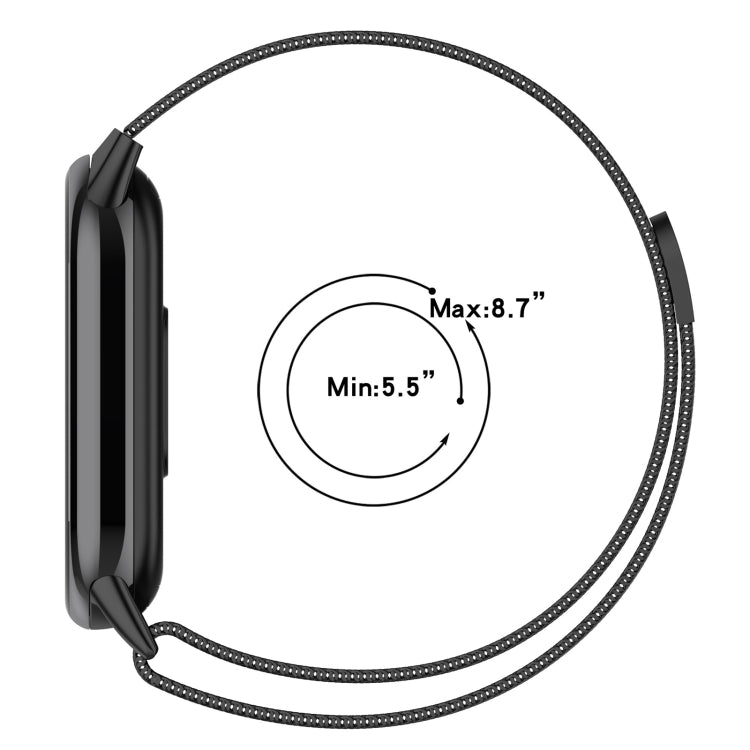 For Xiaomi Mi Band 8 Milanese Metal Watch Band(Colorful) - Smart Wear by PMC TechLife | Online Shopping South Africa | PMC TechLife