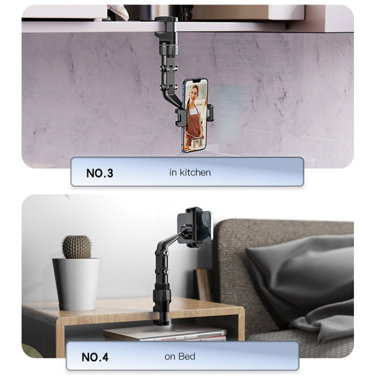 Yesido C192 Car Rearview Mirror Using Phone Holder(Black) - Universal Car Holders by Yesido | Online Shopping South Africa | PMC TechLife | Buy Now Pay Later Mobicred