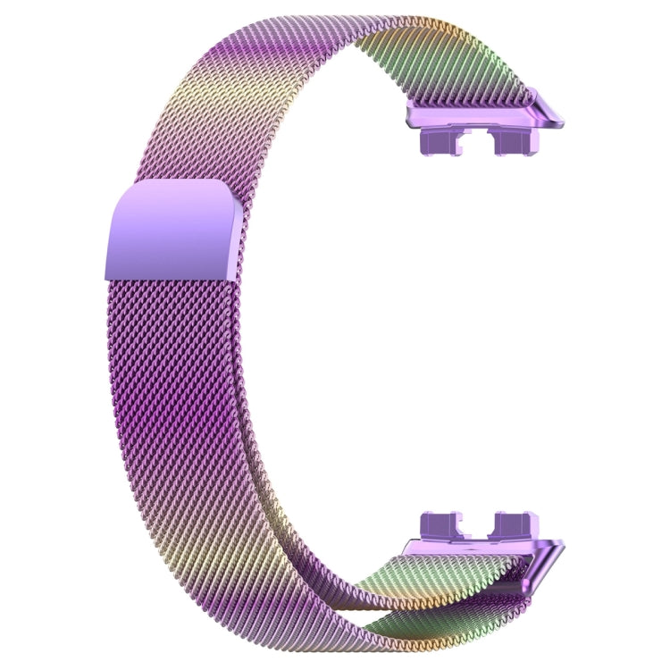 For Huawei Band 8 Milanese Metal Watch Band(Colorful) - Smart Wear by PMC TechLife | Online Shopping South Africa | PMC TechLife