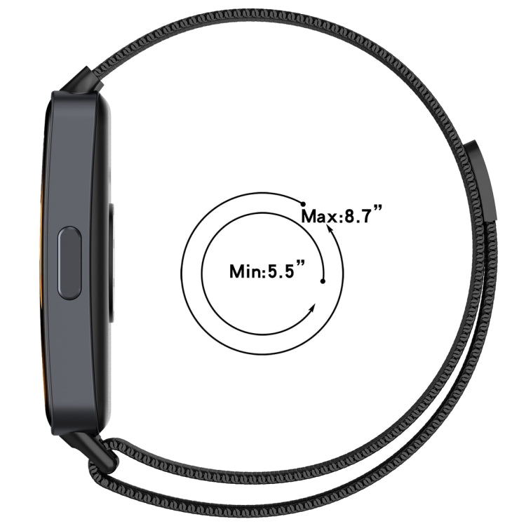 For Huawei Band 8 Milanese Metal Watch Band(Champagne Color) - Smart Wear by PMC TechLife | Online Shopping South Africa | PMC TechLife