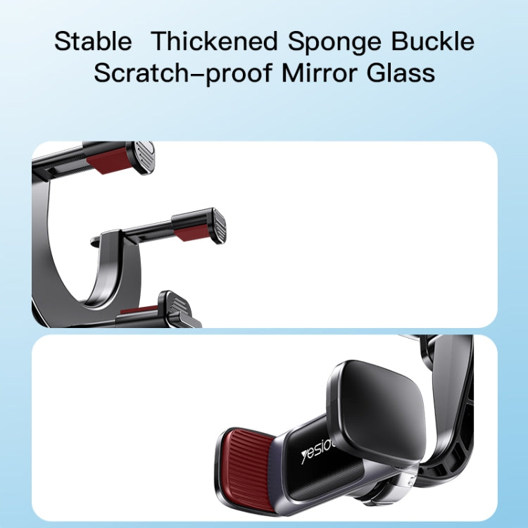 Yesido C193 Car Rearview Mirror Using Phone Holder(Black) - free shipping - PMC TechLife - Order now!