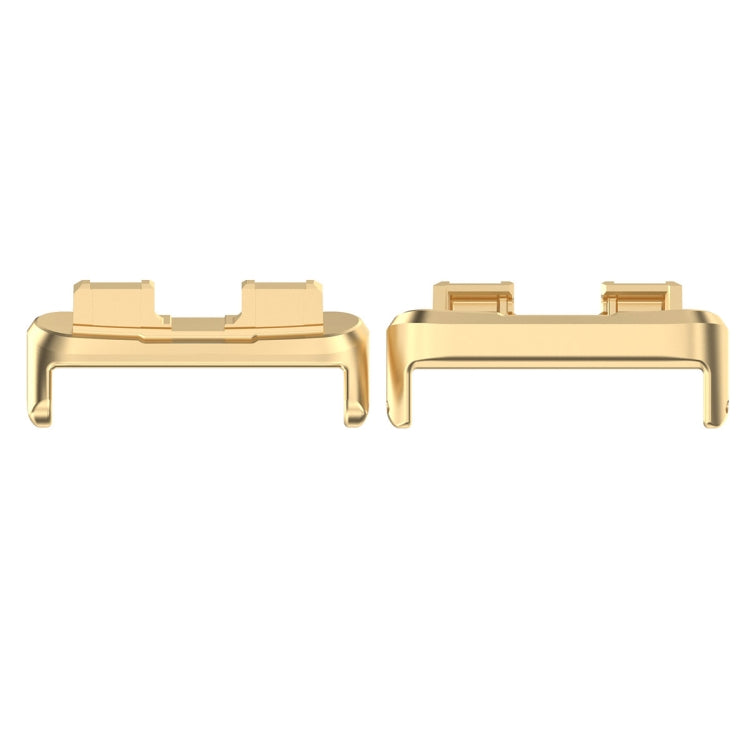 For Huawei Band 8 1 Pair Stainless steel Metal Watch Band Connector(Gold) -  by PMC TechLife | Online Shopping South Africa | PMC TechLife