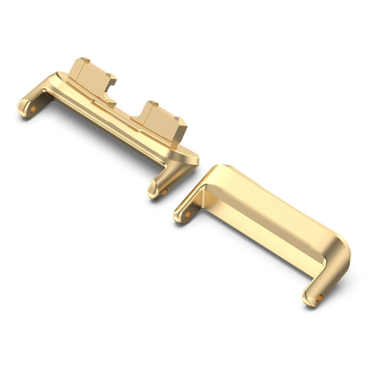 For Huawei Band 8 1 Pair Stainless steel Metal Watch Band Connector(Gold) -  by PMC TechLife | Online Shopping South Africa | PMC TechLife