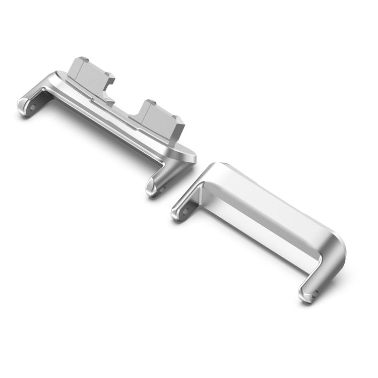 For Huawei Band 8 1 Pair Stainless steel Metal Watch Band Connector(Silver) -  by PMC TechLife | Online Shopping South Africa | PMC TechLife