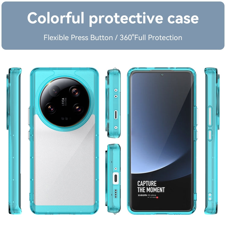 For Xiaomi 13 Ultra Colorful Series Acrylic + TPU Phone Case(Transparent Blue) - free shipping - PMC TechLife - Order now!