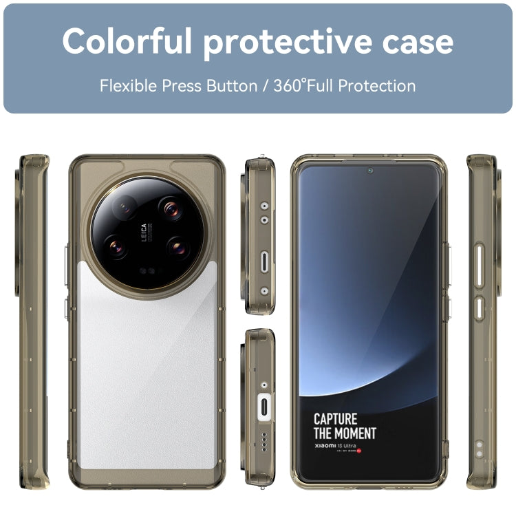 For Xiaomi 13 Ultra Colorful Series Acrylic + TPU Phone Case(Transparent Grey) - free shipping - PMC TechLife - Order now!