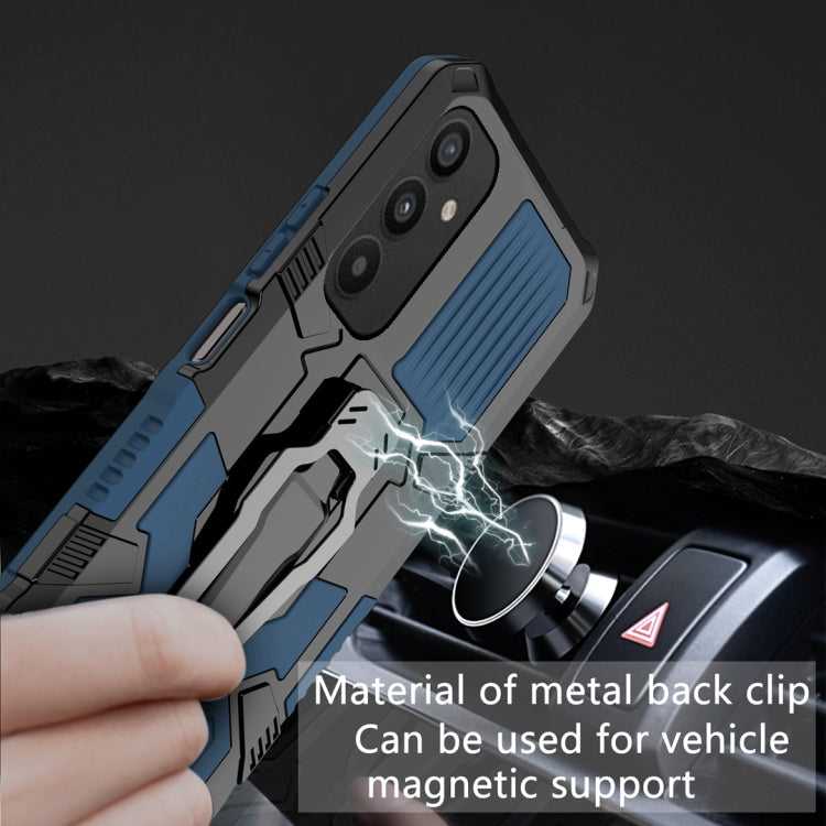 For Samsung Galaxy A34 Armor Warrior Shockproof PC + TPU Phone Case(Blue) - free shipping - PMC TechLife - Order now!