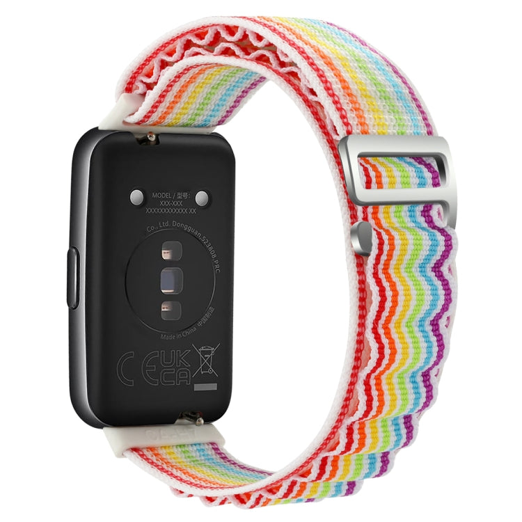 For Huawei Band 7 Loop Nylon Watch Band(Colorful) - Smart Wear by PMC TechLife | Online Shopping South Africa | PMC TechLife