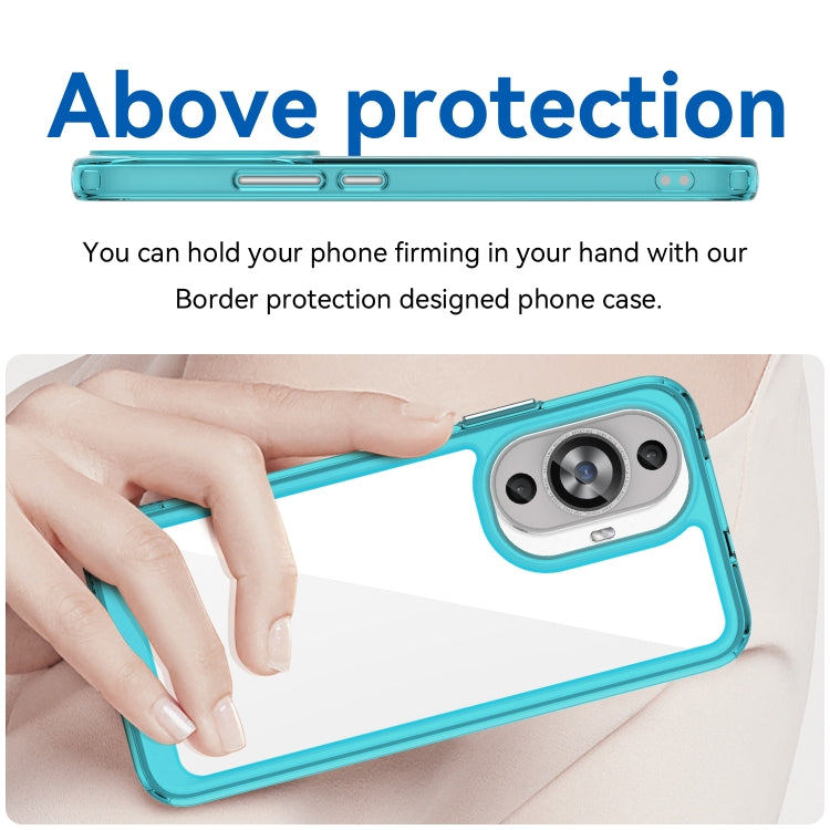 For Huawei Nova 11 Colorful Series Acrylic + TPU Phone Case(Transparent Blue) - free shipping - PMC TechLife - Order now!