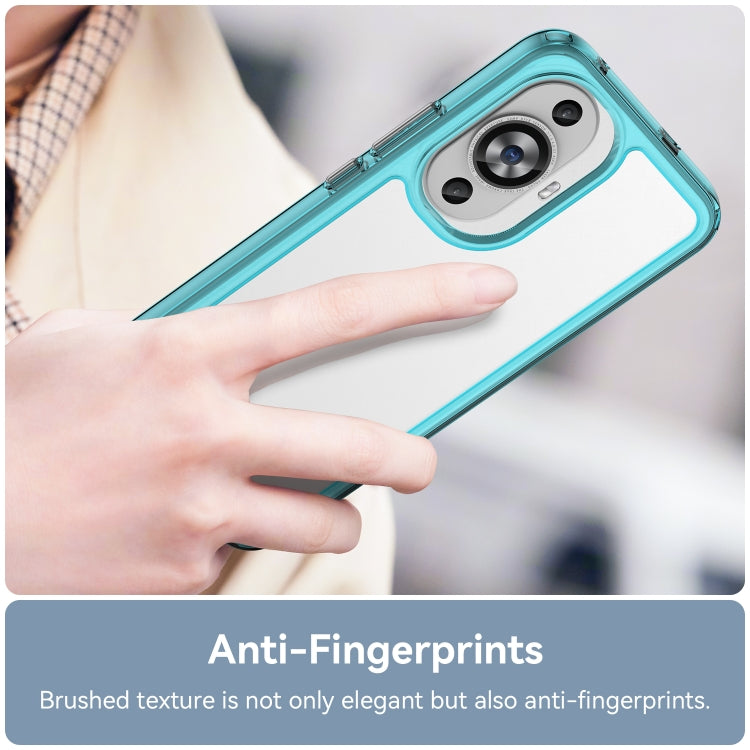 For Huawei Nova 11 Colorful Series Acrylic + TPU Phone Case(Transparent Blue) - free shipping - PMC TechLife - Order now!