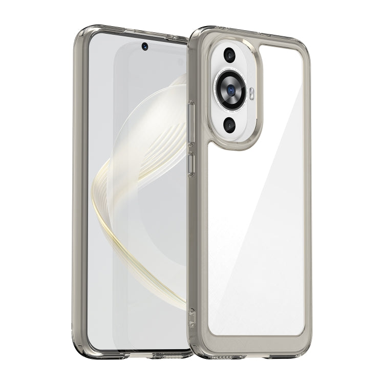 For Huawei Nova 11 Colorful Series Acrylic + TPU Phone Case(Transparent Grey) - free shipping - PMC TechLife - Order now!