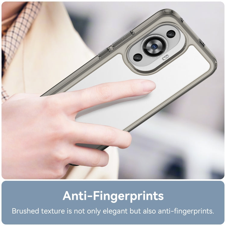 For Huawei Nova 11 Colorful Series Acrylic + TPU Phone Case(Transparent Grey) - free shipping - PMC TechLife - Order now!