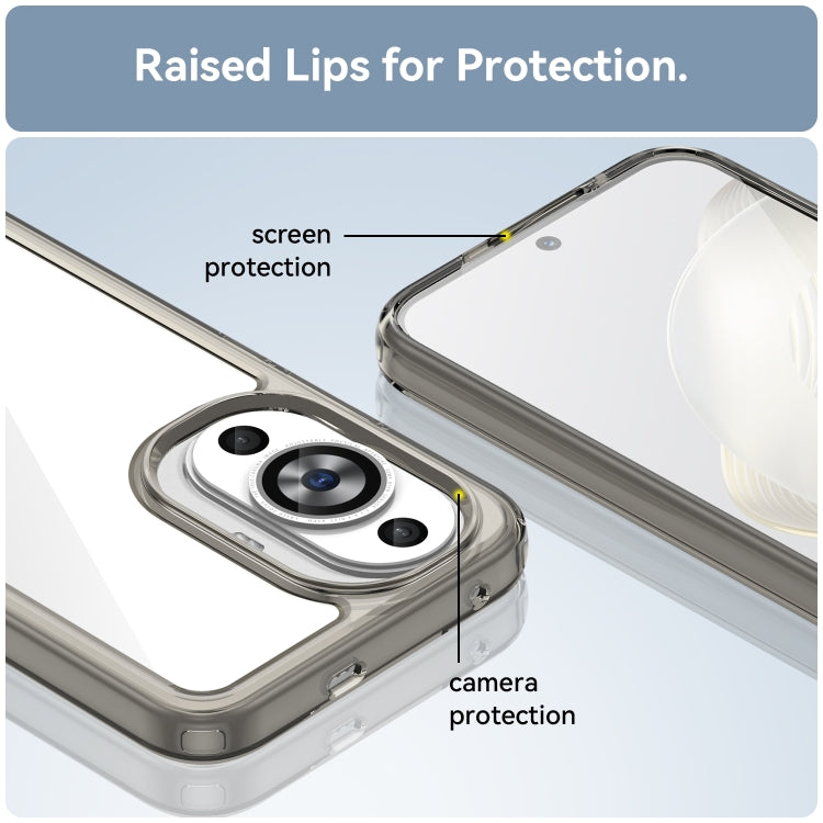 For Huawei Nova 11 Colorful Series Acrylic + TPU Phone Case(Transparent Grey) - free shipping - PMC TechLife - Order now!