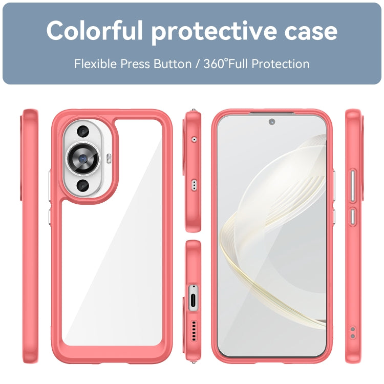For Huawei Nova 11 Colorful Series Acrylic + TPU Phone Case(Red) - free shipping - PMC TechLife - Order now!