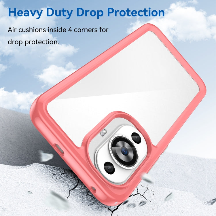 For Huawei Nova 11 Colorful Series Acrylic + TPU Phone Case(Red) - free shipping - PMC TechLife - Order now!