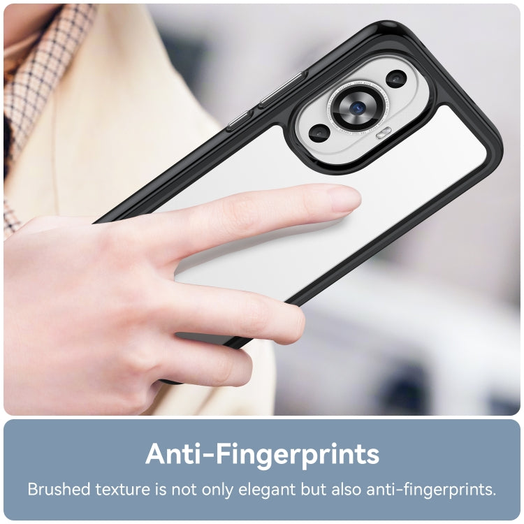 For Huawei Nova 11 Colorful Series Acrylic + TPU Phone Case(Black) - free shipping - PMC TechLife - Order now!