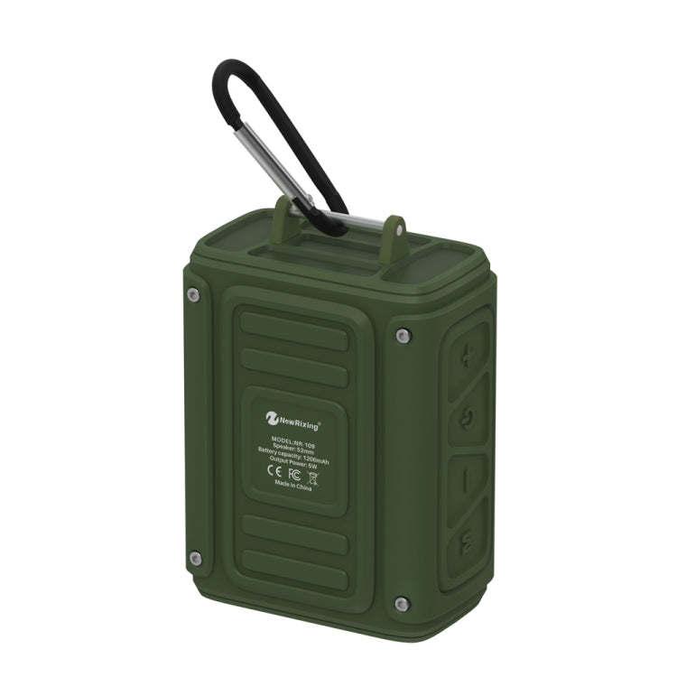 New Rixing NR109 TF FM Portable Bluetooth Stereo Surround(Green) - Desktop Speaker by New Rixing | Online Shopping South Africa | PMC TechLife