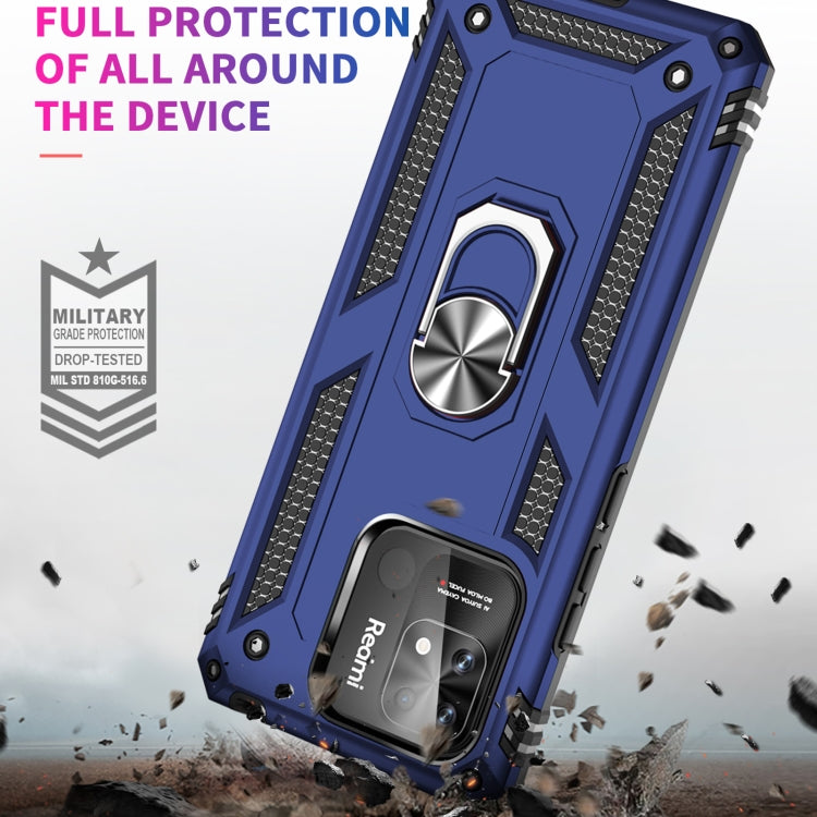 For Xiaomi Redmi 12C / 11A Shockproof TPU + PC Phone Case with Holder(Blue) - free shipping - PMC TechLife - Order now!