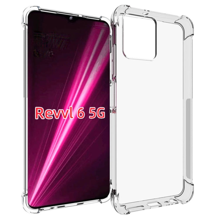 For T-Mobile Revvl 6 5G Shockproof Non-slip Thickening TPU Phone Case(Transparent) - free shipping - PMC TechLife - Order now!