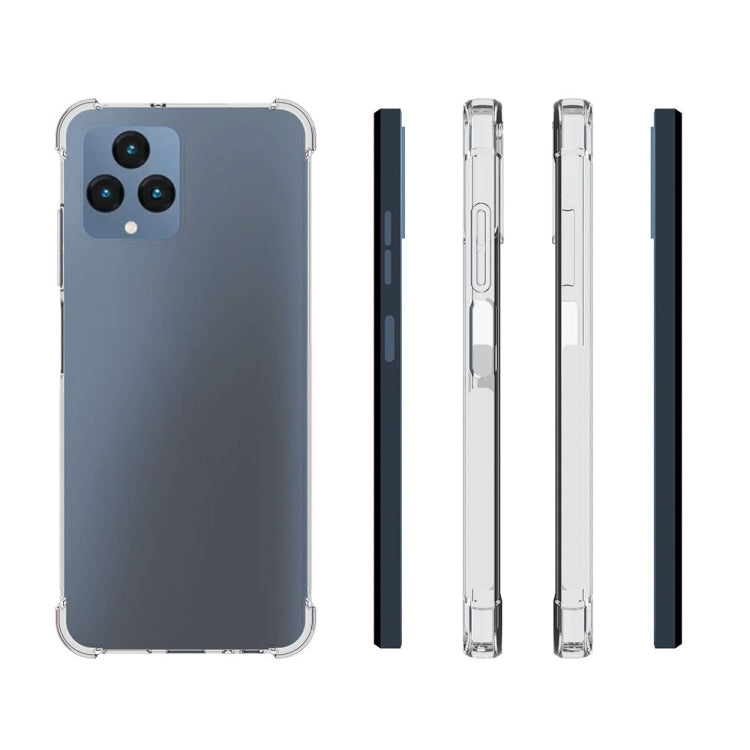 For T-Mobile Revvl 6 5G Shockproof Non-slip Thickening TPU Phone Case(Transparent) - free shipping - PMC TechLife - Order now!