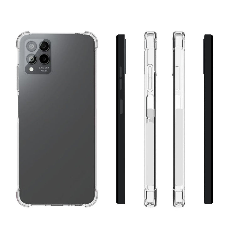 For T-Mobile Revvl 6 Pro 5G Shockproof Non-slip Thickening TPU Phone Case(Transparent) - free shipping - PMC TechLife - Order now!