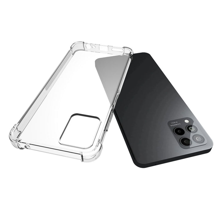 For T-Mobile Revvl 6 Pro 5G Shockproof Non-slip Thickening TPU Phone Case(Transparent) - free shipping - PMC TechLife - Order now!