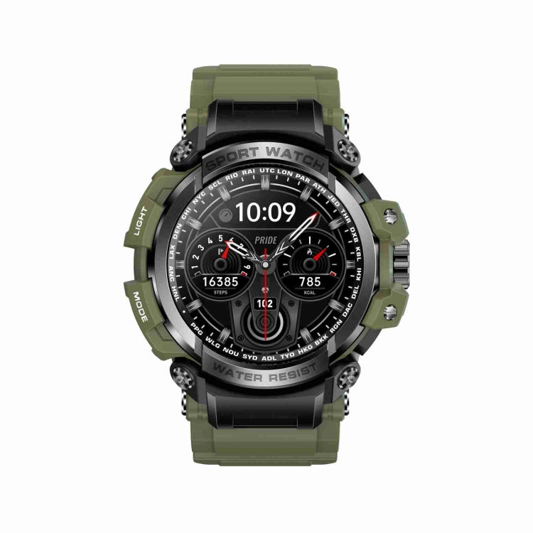 LC16 1.32 inch IP68 Waterproof Sports Outdoor Sport Smart Watch, Support Bluetooth Calling / Heart Rate Monitoring(Green) - Smart Wear by PMC TechLife | Online Shopping South Africa | PMC TechLife