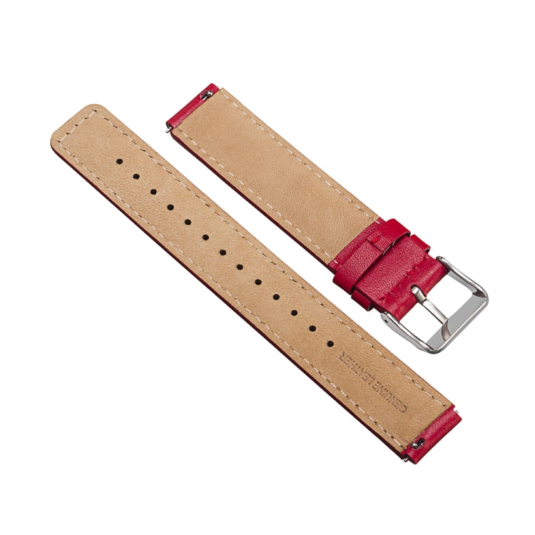 For Huawei Band 7 Glossy Leather Watch Band(Red) - Smart Wear by PMC TechLife | Online Shopping South Africa | PMC TechLife