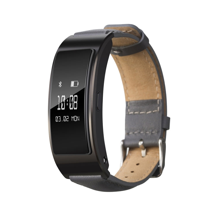 For Huawei Band 7 Glossy Leather Watch Band(Gray) - Smart Wear by PMC TechLife | Online Shopping South Africa | PMC TechLife
