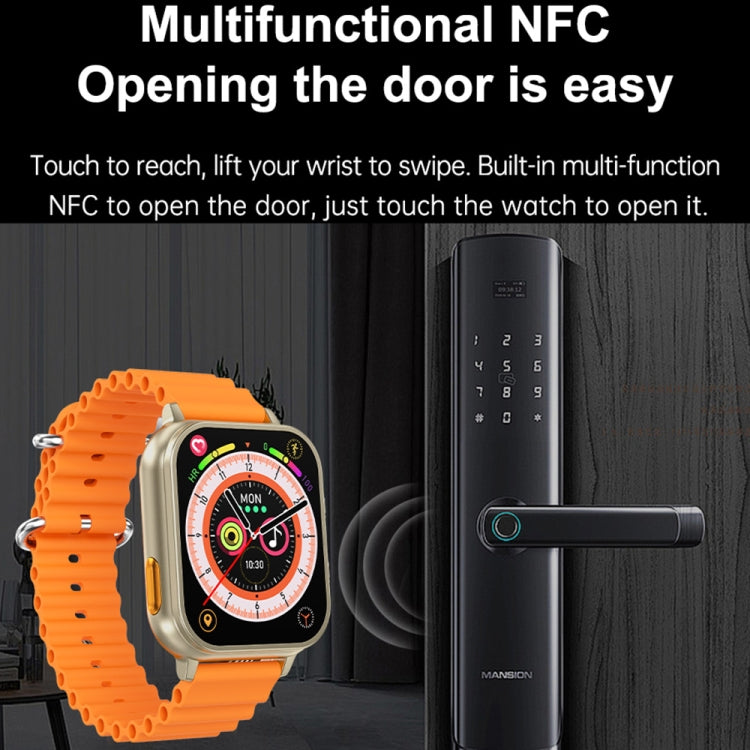 N22 2 in 1 1.96 inch HD Display Sport Bluetooth Call Earphone Smart Watch(Black) - Smart Wear by PMC TechLife | Online Shopping South Africa | PMC TechLife