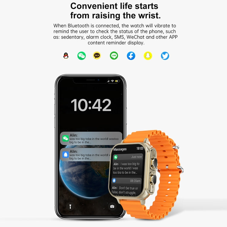 N22 2 in 1 1.96 inch HD Display Sport Bluetooth Call Earphone Smart Watch(Green) - Smart Wear by PMC TechLife | Online Shopping South Africa | PMC TechLife