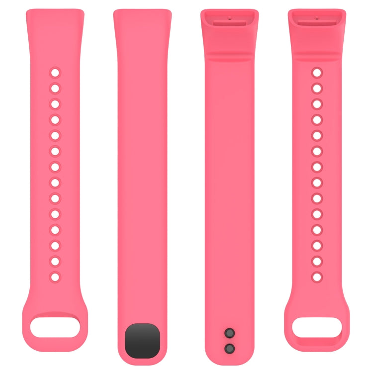 For Mambo Band 5 / 5S Solid Color Silicone Replacement Watch Band(Rose Red) - Smart Wear by PMC TechLife | Online Shopping South Africa | PMC TechLife