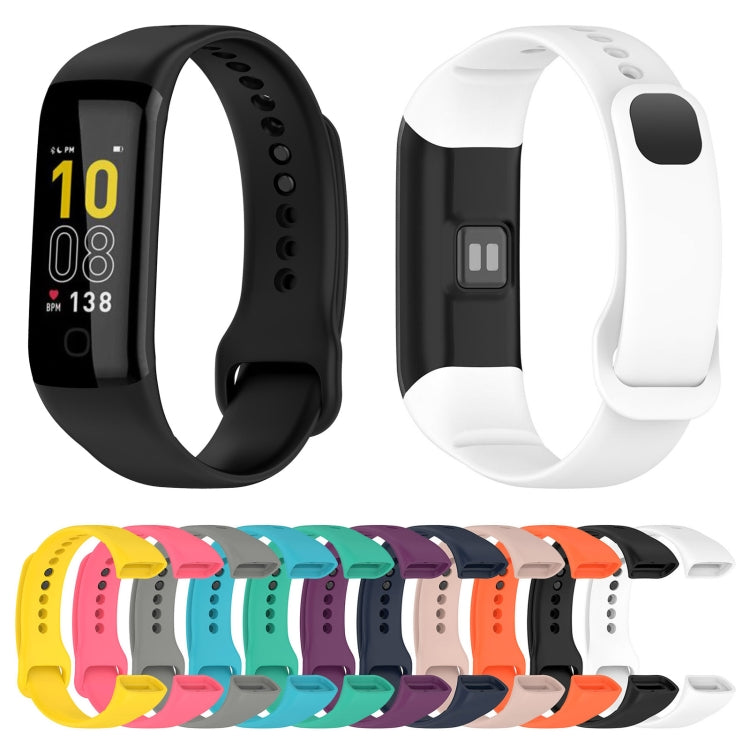 For Mambo Band 5 / 5S Solid Color Silicone Replacement Watch Band(Purple) - Smart Wear by PMC TechLife | Online Shopping South Africa | PMC TechLife