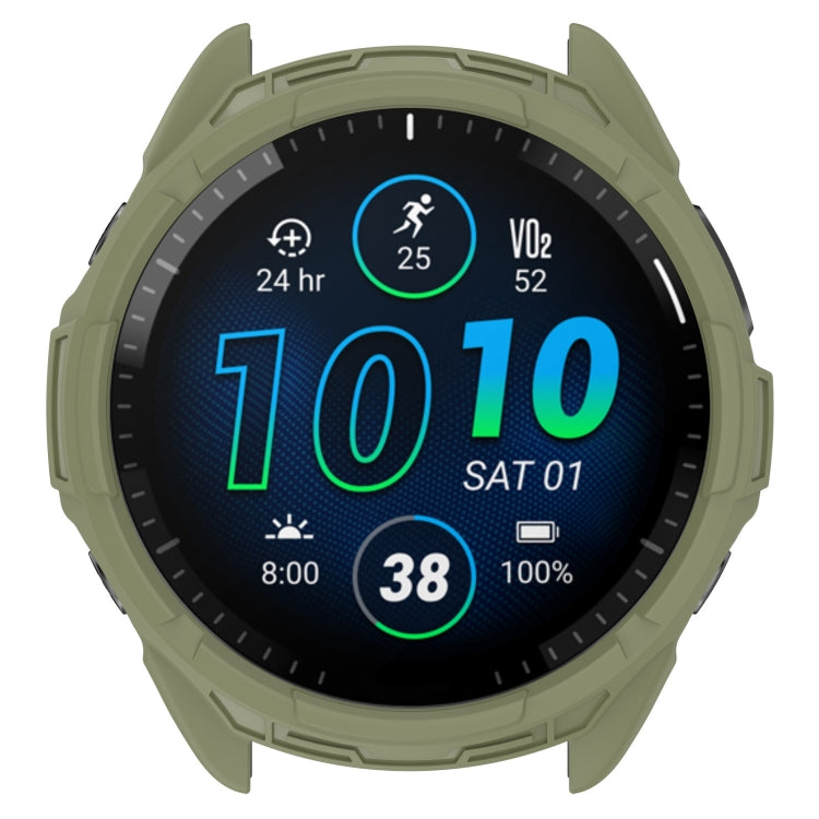 For Garmin Forerunner 965 Armor Hollow Watch Protective Case(Jungle Green) - Watch Cases by PMC TechLife | Online Shopping South Africa | PMC TechLife