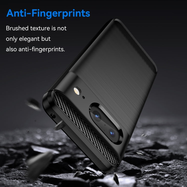 For Google Pixel 8 Carbon Fiber Brushed Texture TPU Case(Black) - free shipping - PMC TechLife - Order now!
