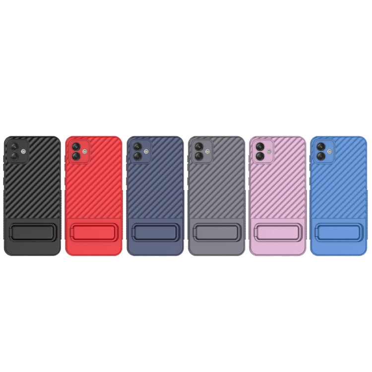 For Samsung Galaxy A04 4G Wavy Texture TPU Phone Case with Lens Film(Purple) - free shipping - PMC TechLife - Order now!