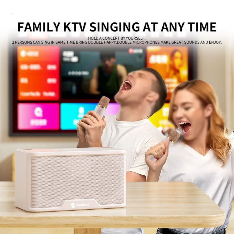 NewRixing NR8088 Wireless Microphone TWS Handheld Noise Reduction Smart Bluetooth Speaker(Red) - Desktop Speaker by NewRixing | Online Shopping South Africa | PMC TechLife | Buy Now Pay Later Mobicred