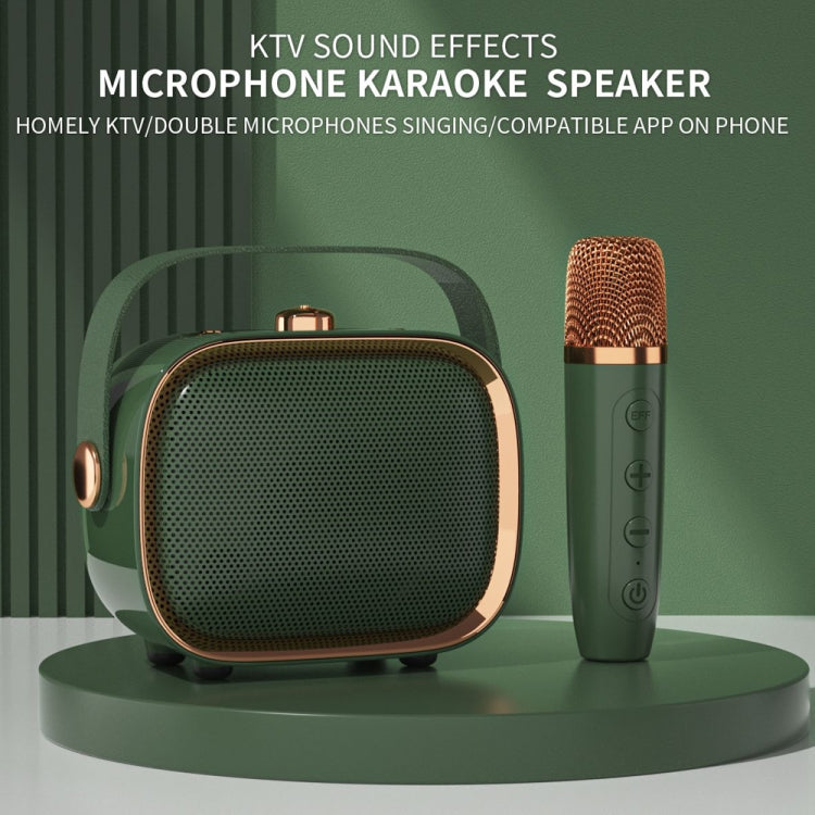 NewRixing NR138W Wireless Microphone TWS Handheld Noise Reduction Portable Smart Bluetooth Speaker(Green) - free shipping - PMC TechLife - Order now!