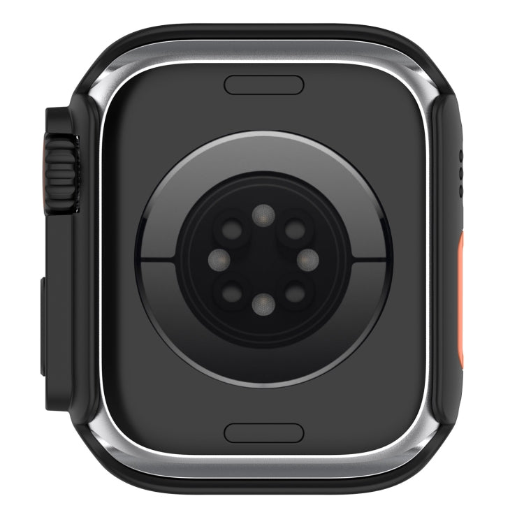 For Apple Watch Series SE 2 / 6 / SE / 5 / 4 44mm Tempered Film + PC Integrated Watch Protective Case(Black) -  by PMC TechLife | Online Shopping South Africa | PMC TechLife