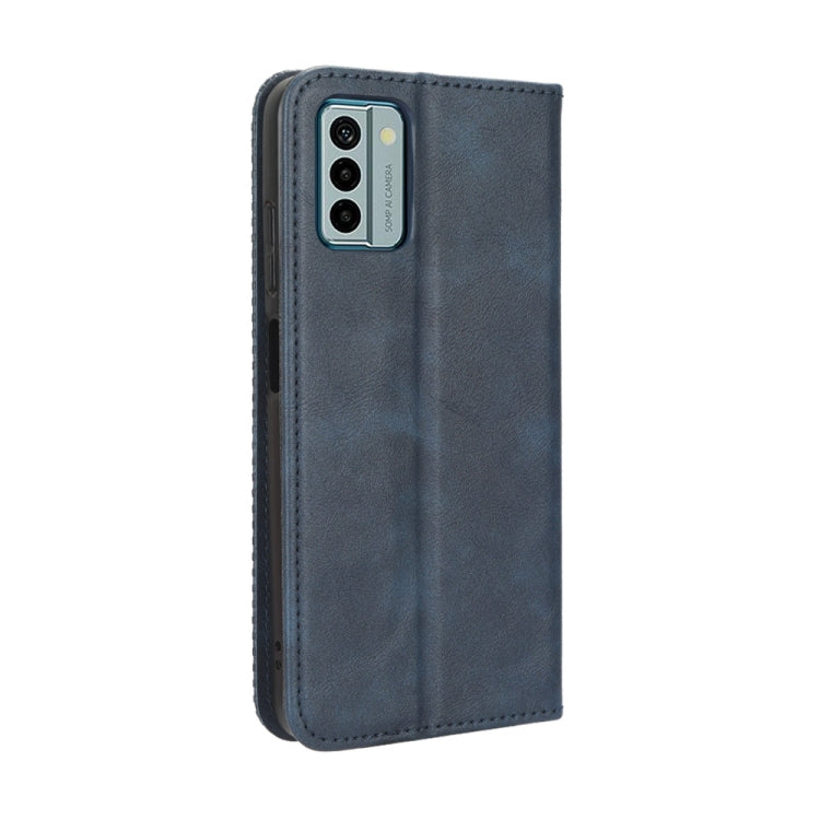 For Nokia G22 4G Magnetic Buckle Retro Texture Leather Phone Case(Blue) - free shipping - PMC TechLife - Order now!