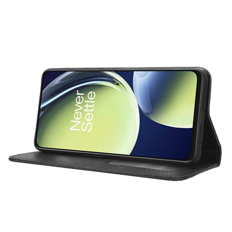 For OnePlus Nord CE 3 Lite Magnetic Buckle Retro Texture Leather Phone Case(Black) - free shipping - PMC TechLife - Order now!