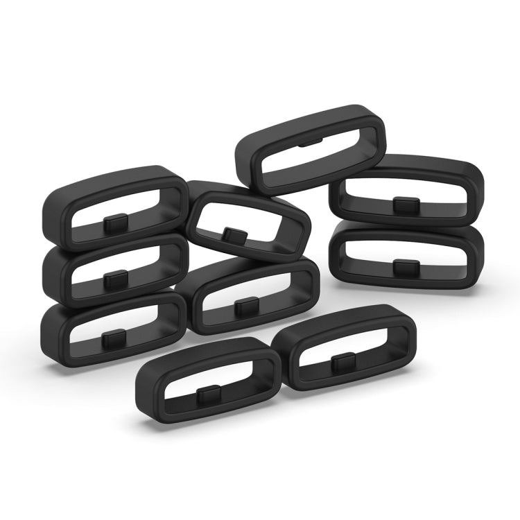 22mm 10pcs Universal Watch Band Fixed Silicone Ring Safety Buckle(Light Pink) -  by PMC TechLife | Online Shopping South Africa | PMC TechLife